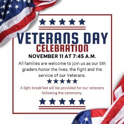 Veteran's Day Celebration Flyer
